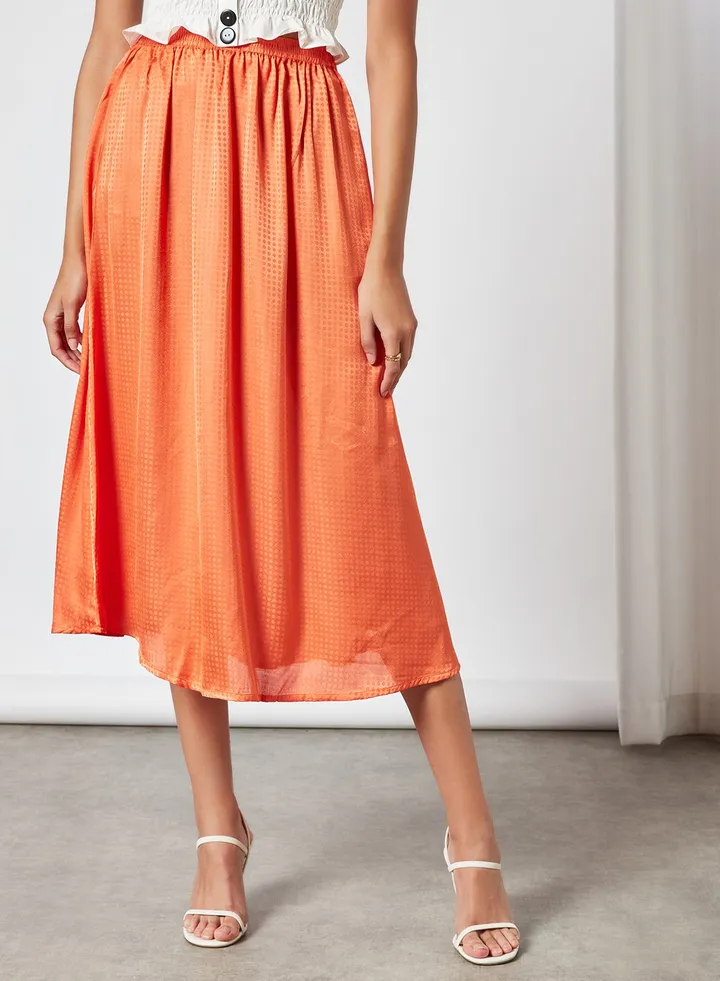 Comfortable Stylish Skirt Orange