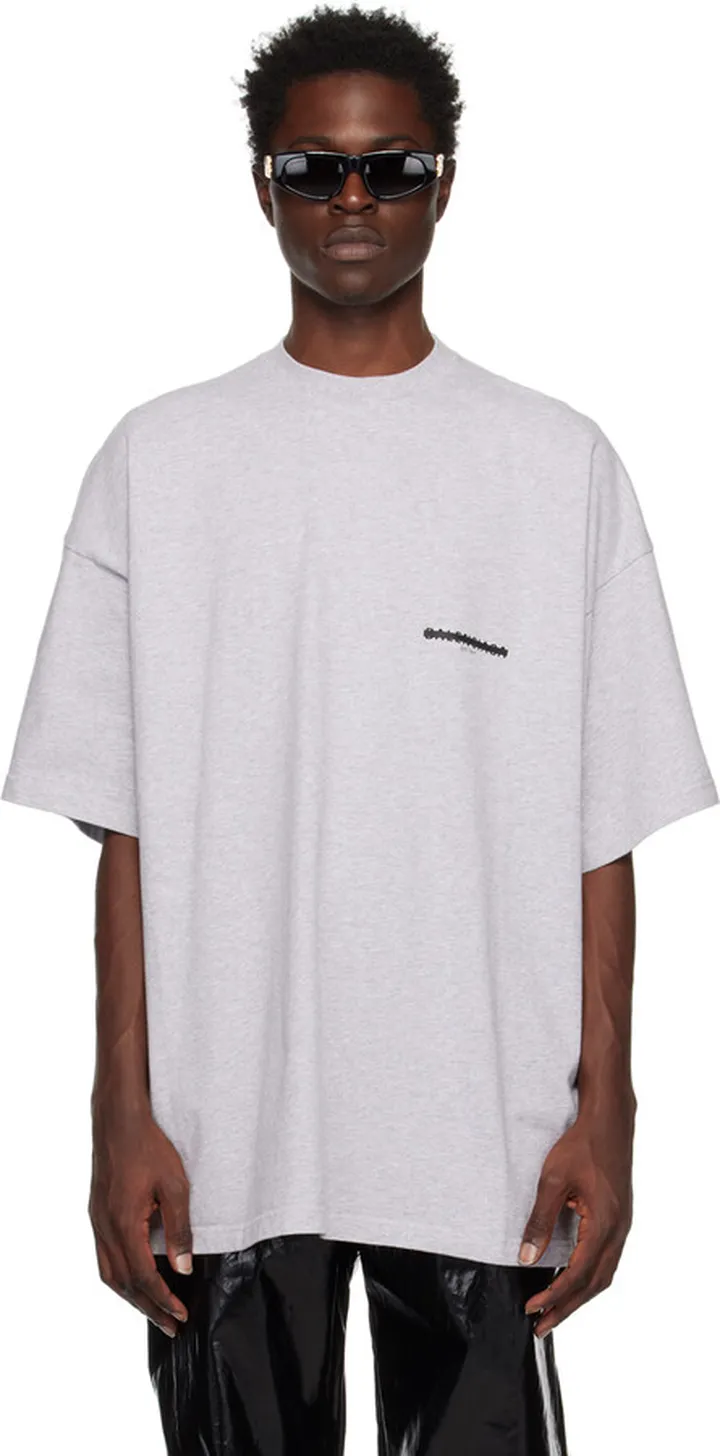 Balenciaga Gray Strike 1917 T-Shirt