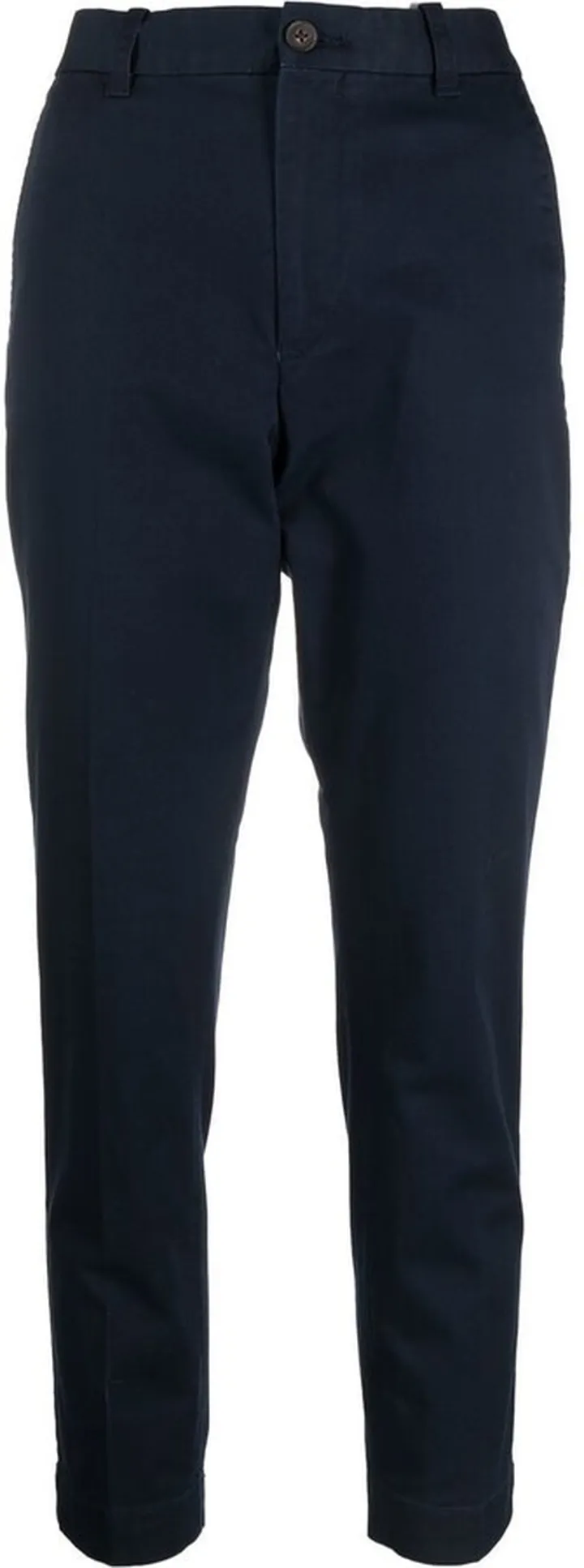 Cropped Slim-Cut Chinos