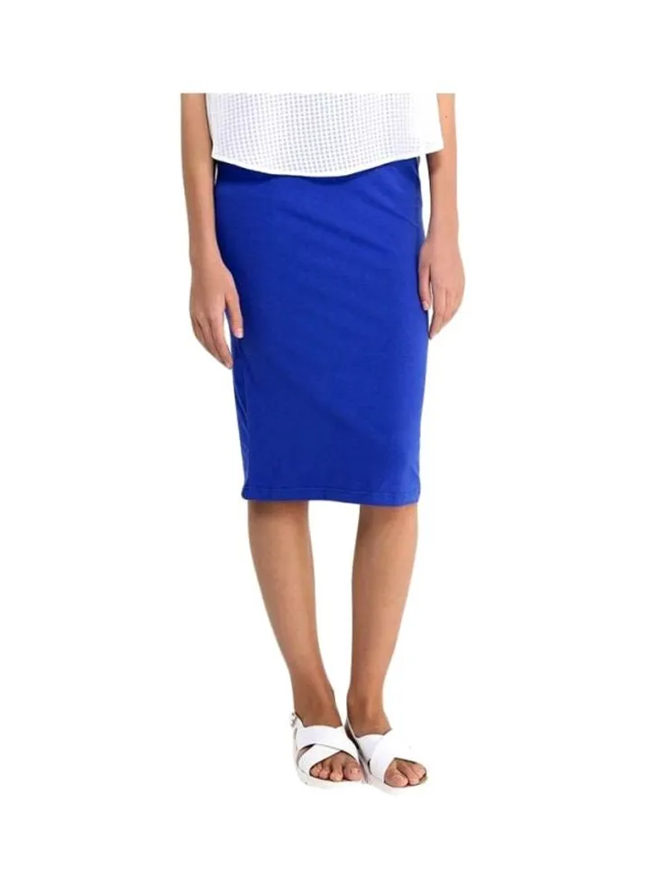 Regular Pencil Skirt Blue