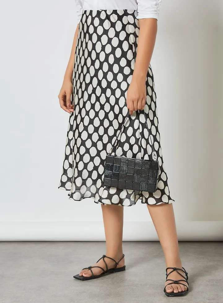 Saber Midi Skirt Black