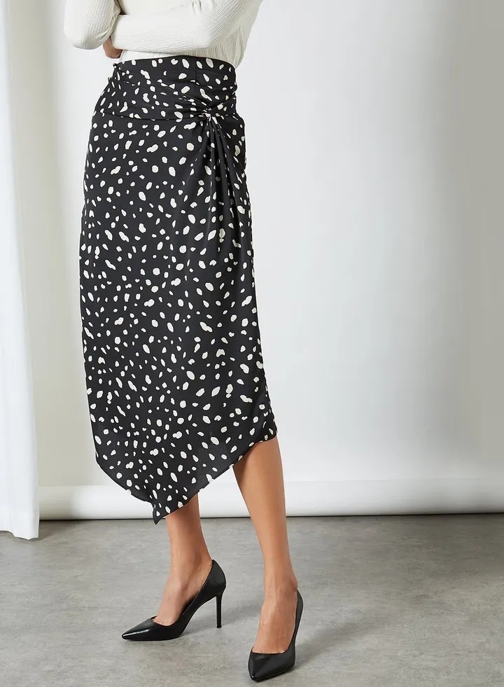 Printed Skirt Black(C-N10)