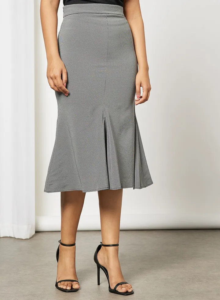 High waist mermaid skirt Black