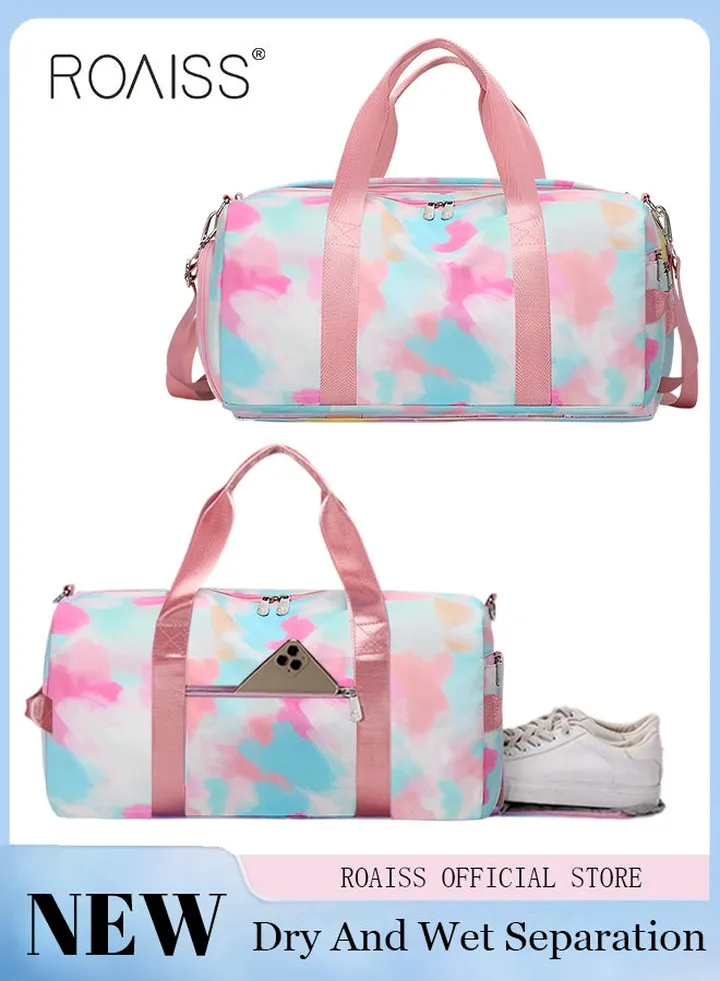 New Trend Travel Duffel Bag Sports Gym Tote Bag Shoulder Crossbody Overnight Bag for Women Men Weekender Labor Delivery Bag