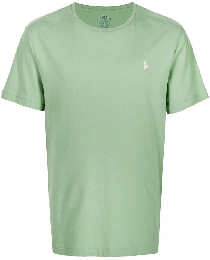 logo-embroidered T-shirt