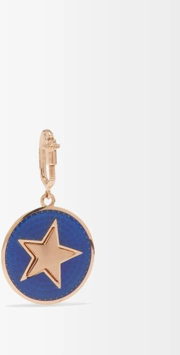 Kastak Enamel & 18kt Rose-gold Charm