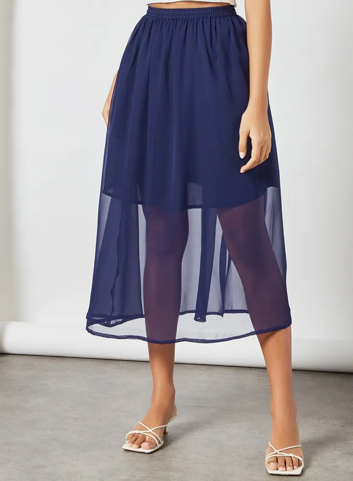 Fashionable Skirt Blue