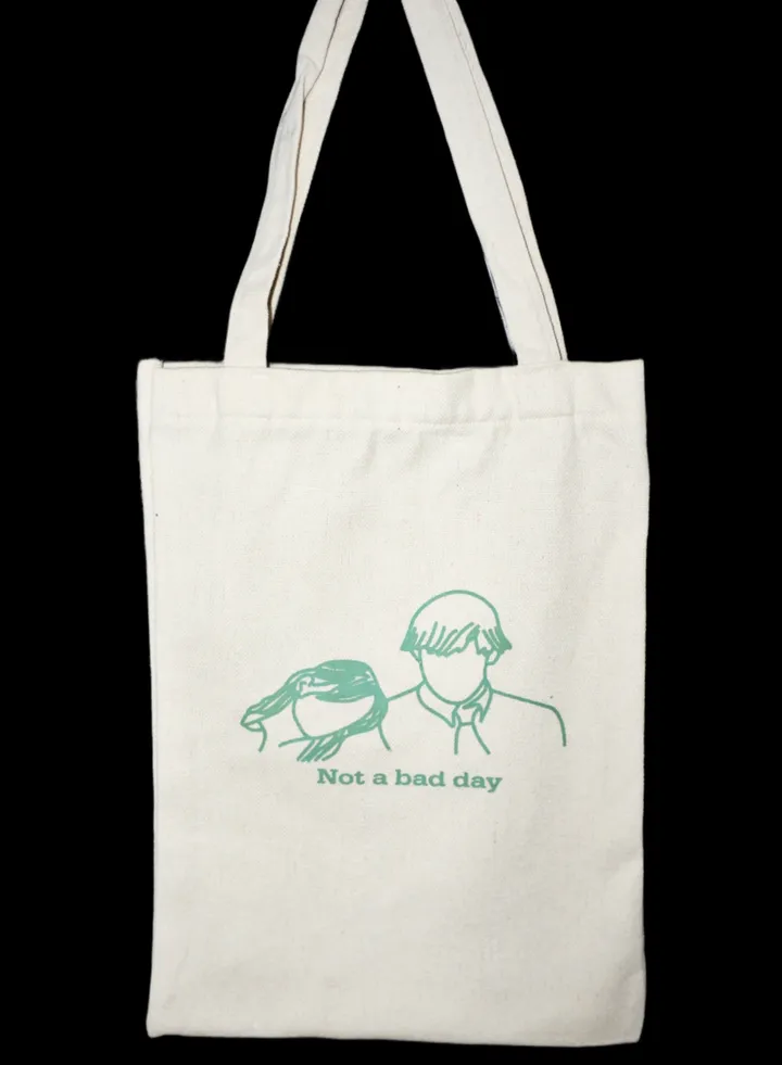 shopping women canvas zipper tote bag