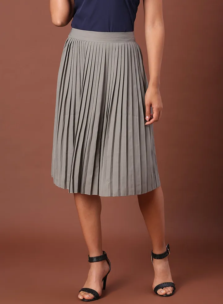 Midi Skirt Grey