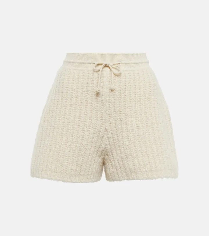 Drawstring baby cashmere shorts