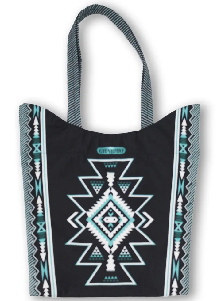 Casual Printed Satin Tote Bag