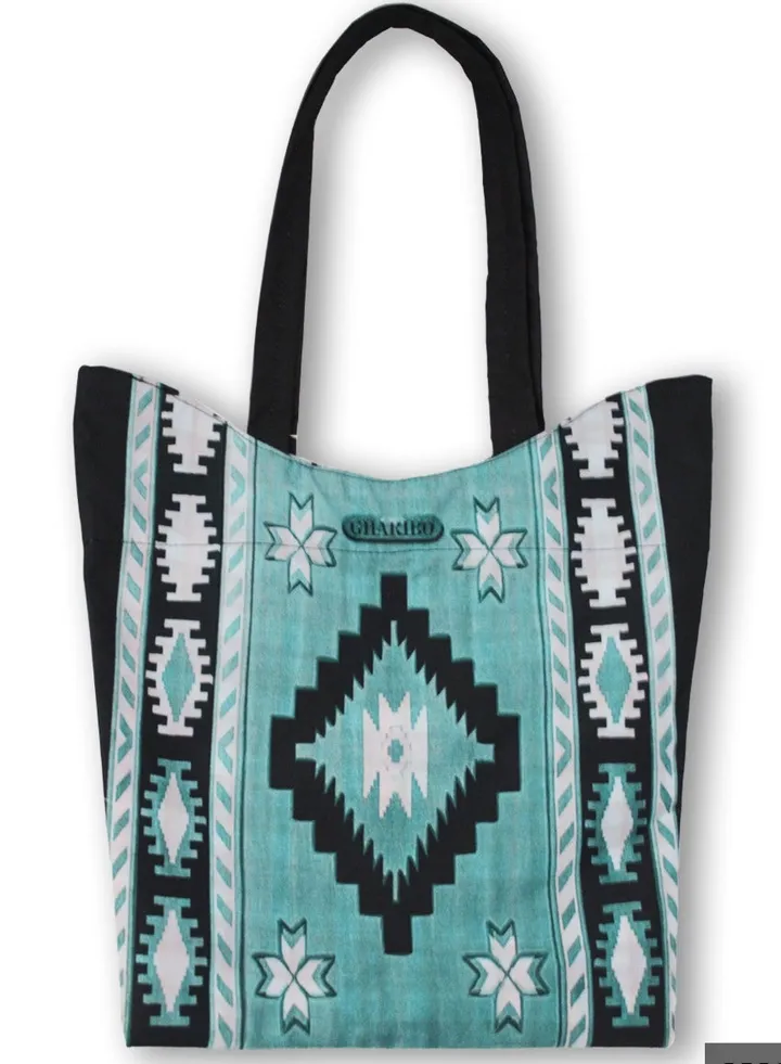 Casual Printed Satin Tote Bag