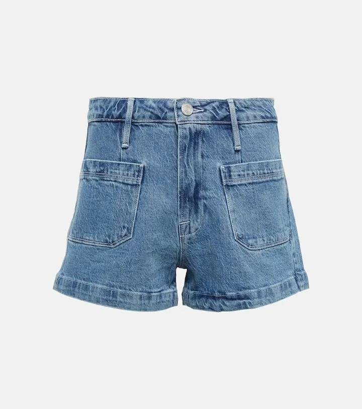 Le Bardot denim shorts
