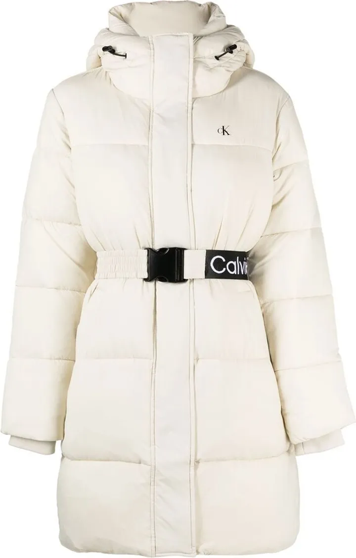 Logo-Waistband Puffer Jacket