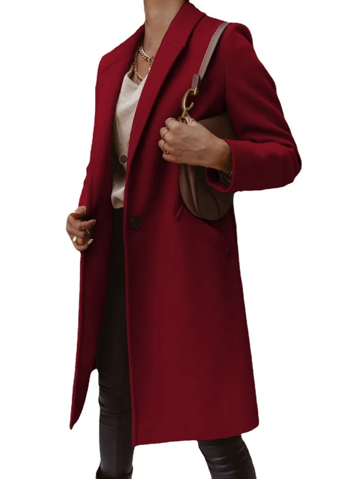 New Autumn And Winter Fashion Simple Overcoat 
