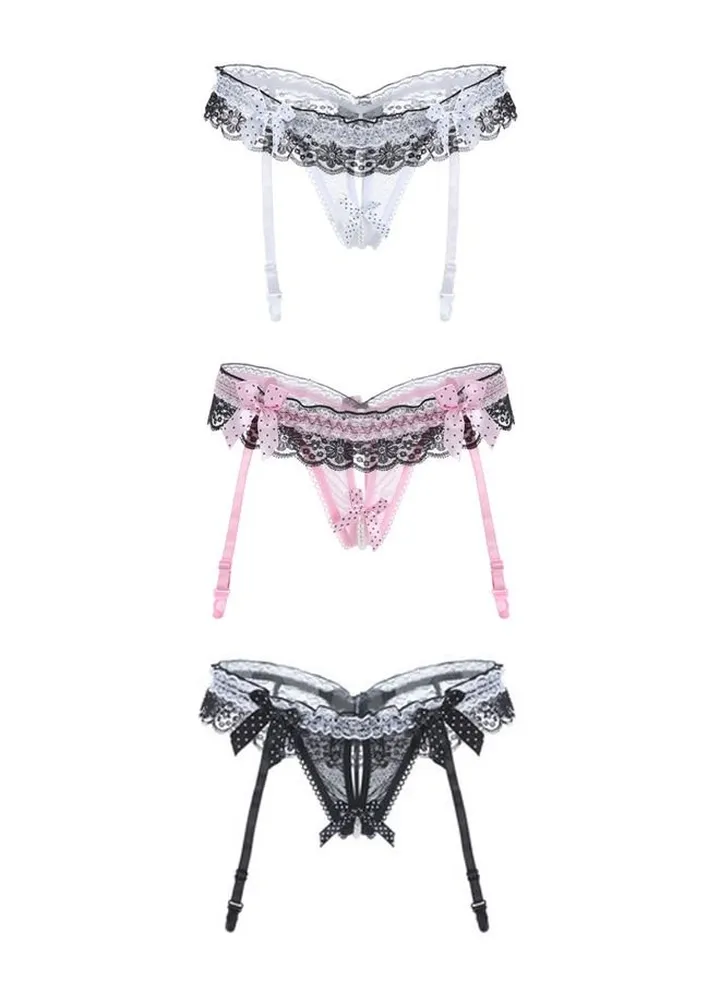 3 Pcs Women Girl Lace Briefs Set Lingerie wear Comfortable Underwear Anti-bacterial Breathable Waist Body Shaper Underpants Panty Slimming Elastic Briefs,Nightly Sleepwear Honeymoon Hot Wear Dresses