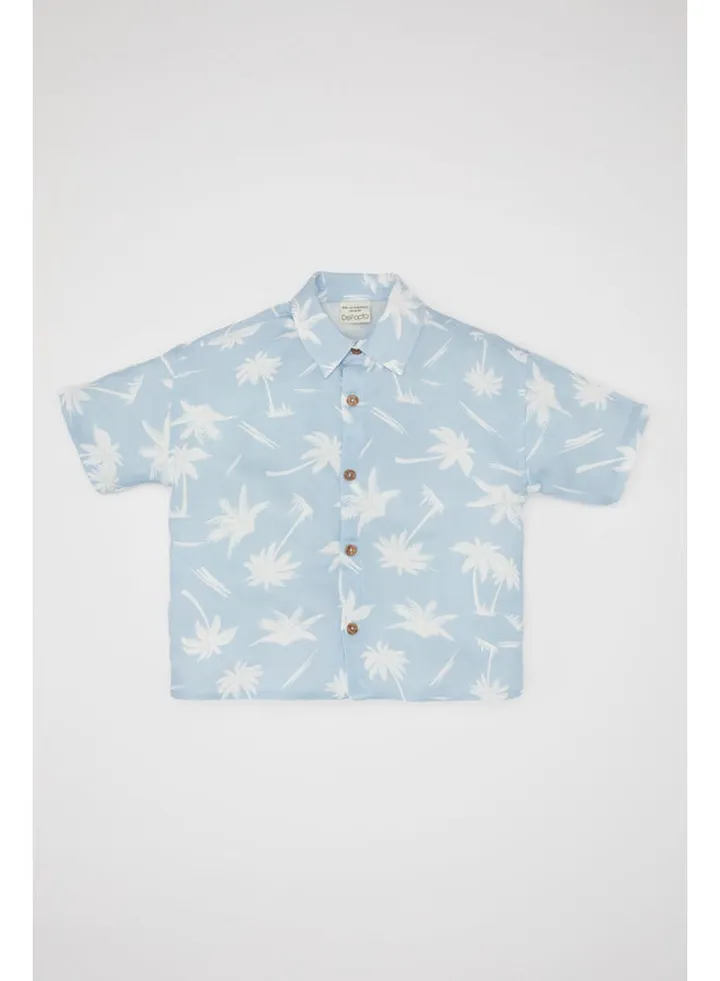 Babyboy Regular Fit Woven Short Sleeve Shirt