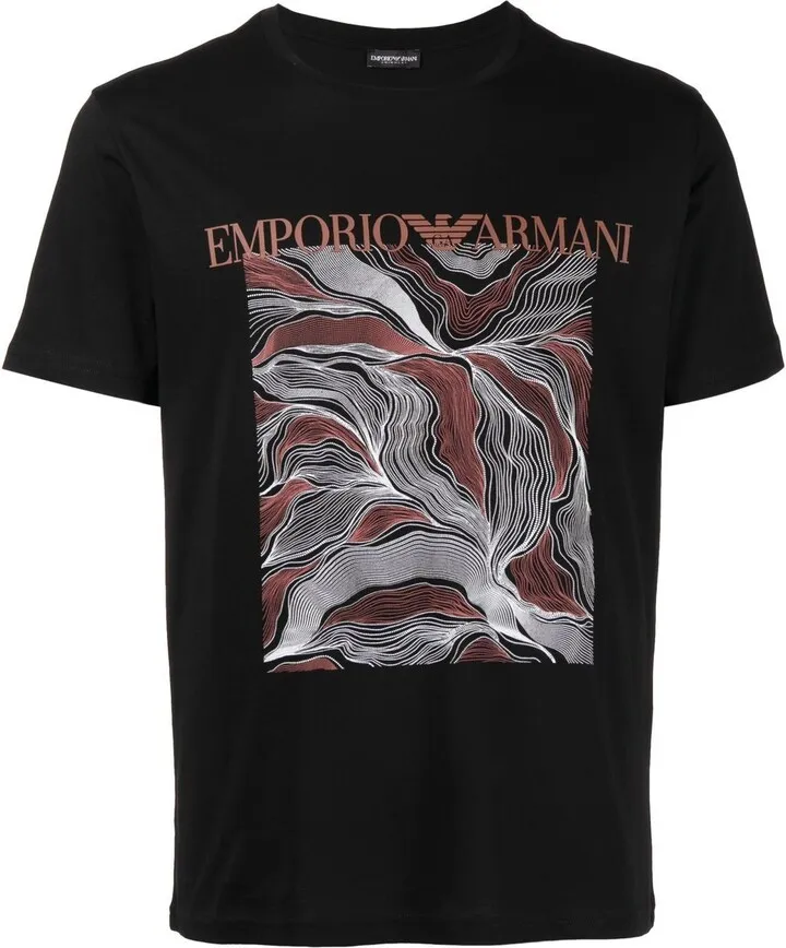 graphic-print short-sleeved T-shirt