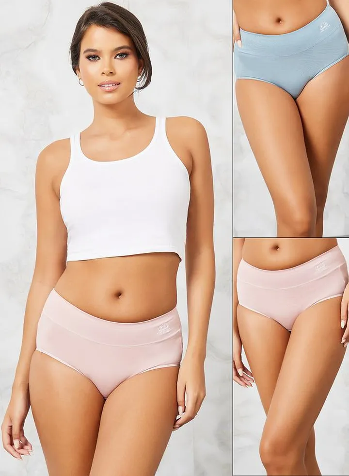 Pack of 2 - Love Cotton Wide Waistband Shorts