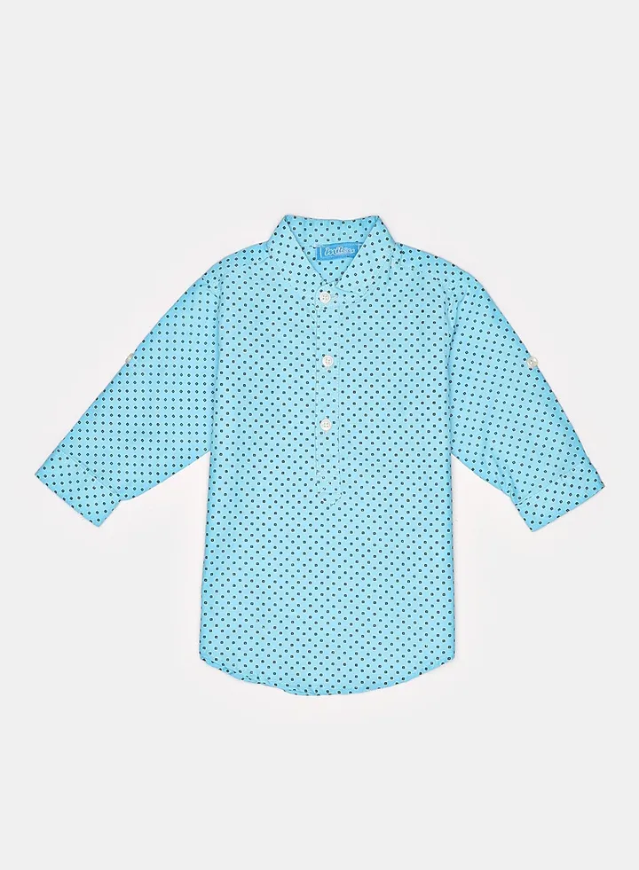 Baby Boys Shirt Dots Poplin