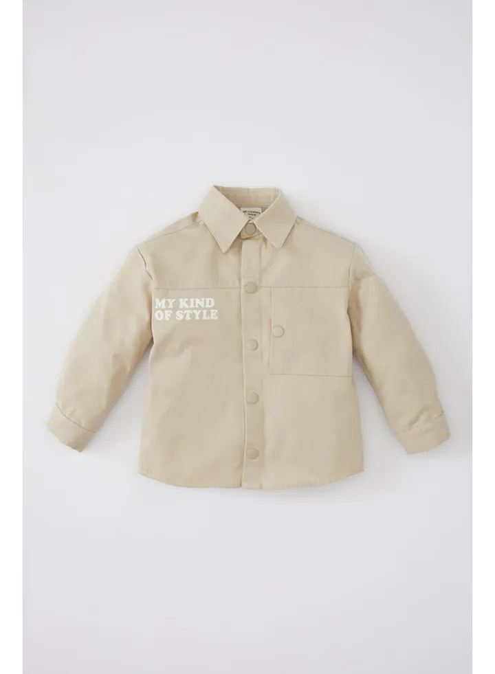 Babyboy Regular Fit Woven Long Sleeve Shirt
