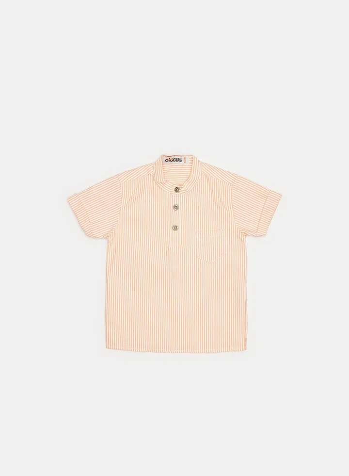 SHIRT Beige raye Baby Boys