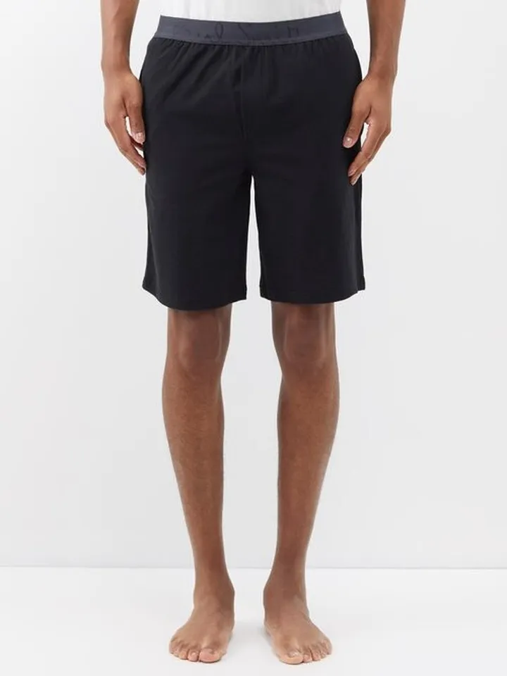 Logo-waistband Cotton-jersey Pyjama Shorts