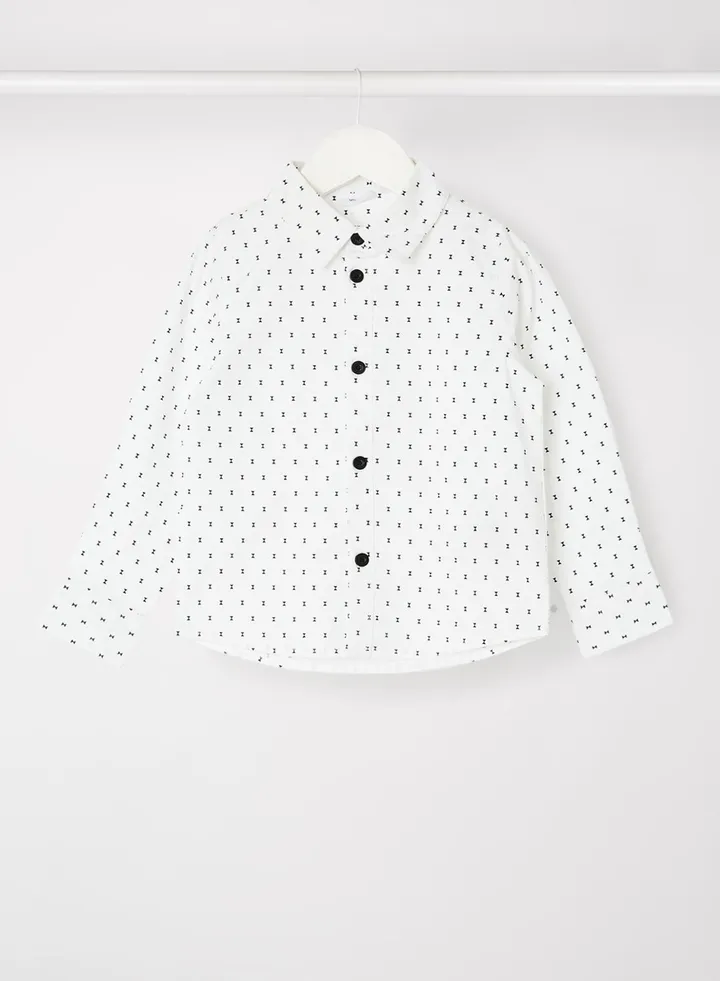 Baby/Kids Printed Shirt White