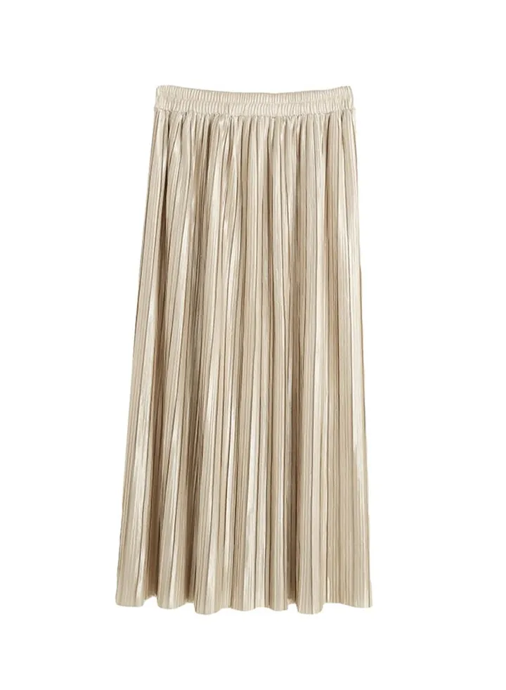High Waist Pencil Skirt Beige
