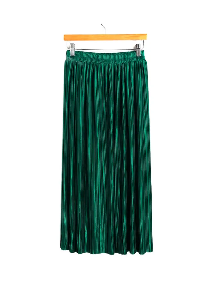 High Waist Pencil Skirt Green