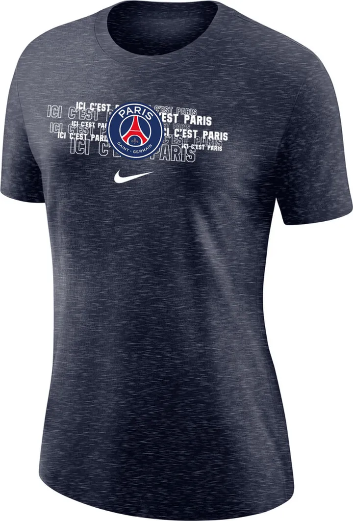 Nike Women's Paris Saint-Germain Varsity T-Shirt in Blue