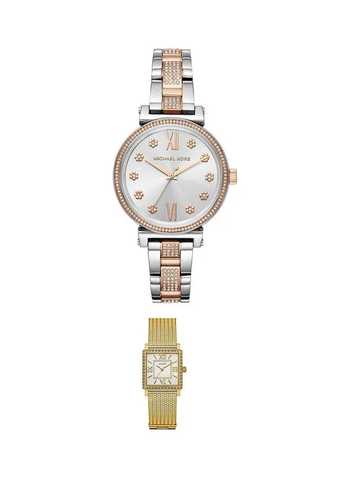 women Metal Analog Watch MK3880 With Stainless Steel Analog Watch W0826L2