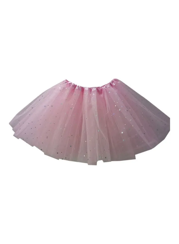 Women Gauze Tutu Short Skirt Light pink