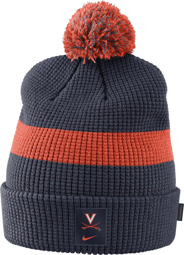 Nike Unisex College (Virginia) Pom Beanie in Blue