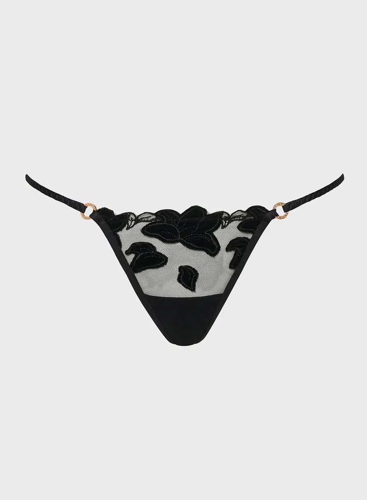 Lace Detail Thong