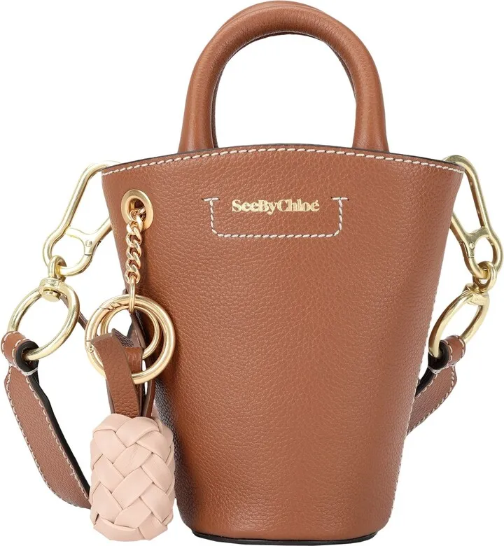 Cecilya Mini Tote Bag Handbag Brown