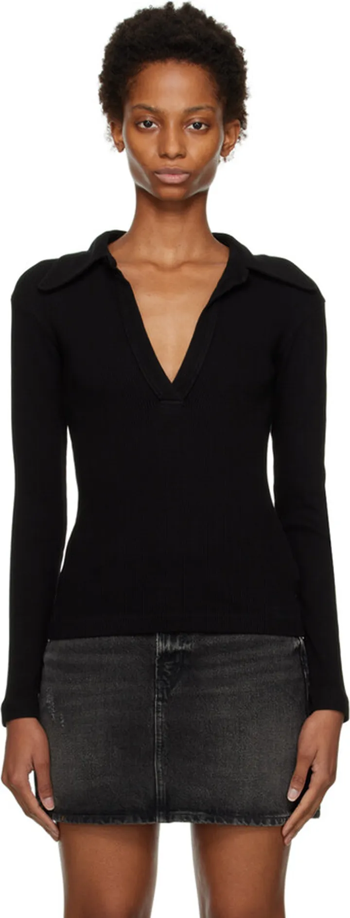 Citizens of Humanity Black Alba Polo