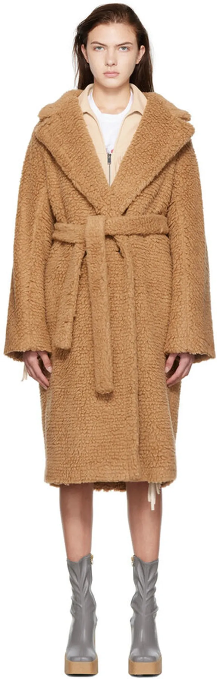 Stella McCartney Tan Wrap Coat