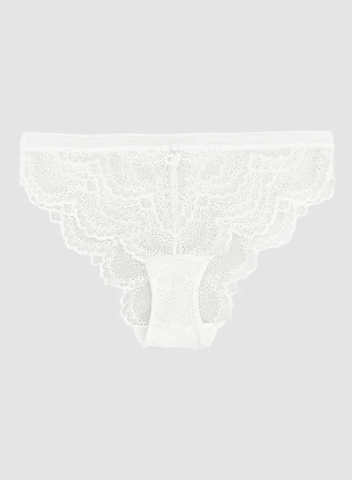 Lace Briefs Cream