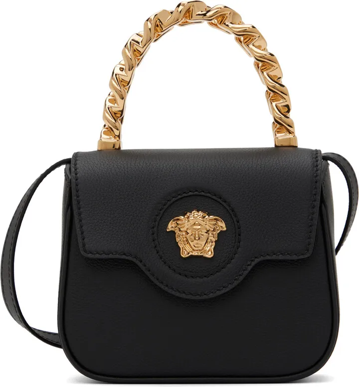 Versace Black 'La Medusa' Bag