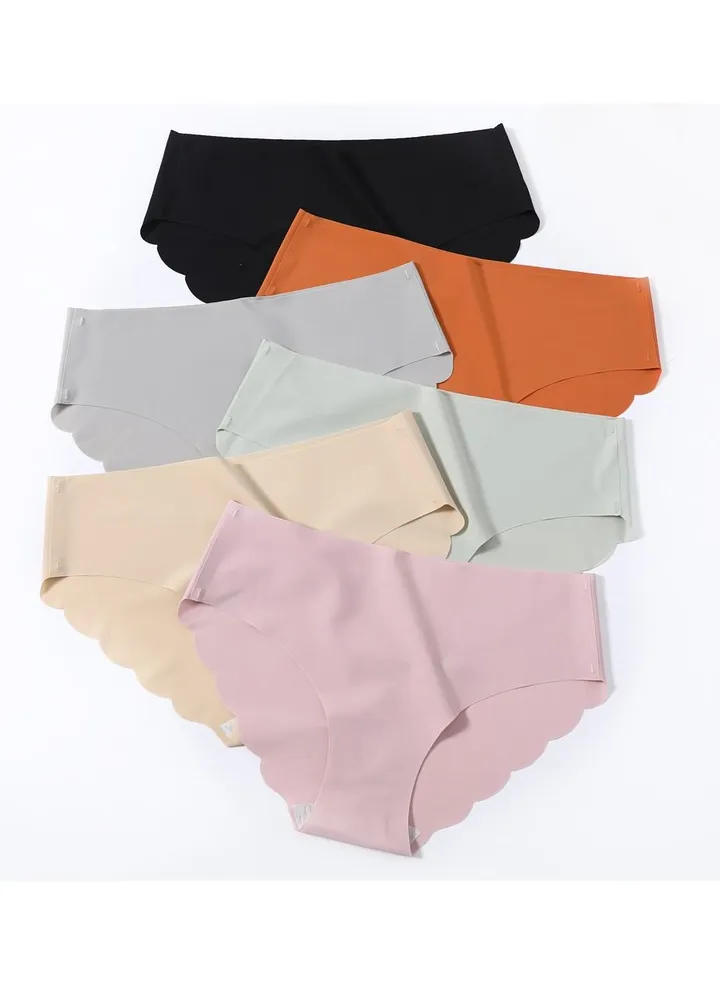 Zeemey 6 Pack Women’s Seamless Cheeky Hipster Underwear No Show Panties Invisibles Breathable Briefs Soft Stretch Bikini Lingerie