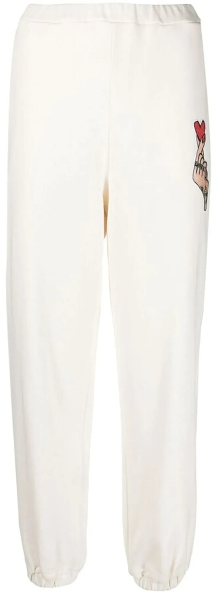 Elasticated-Waist Cotton Track Pants