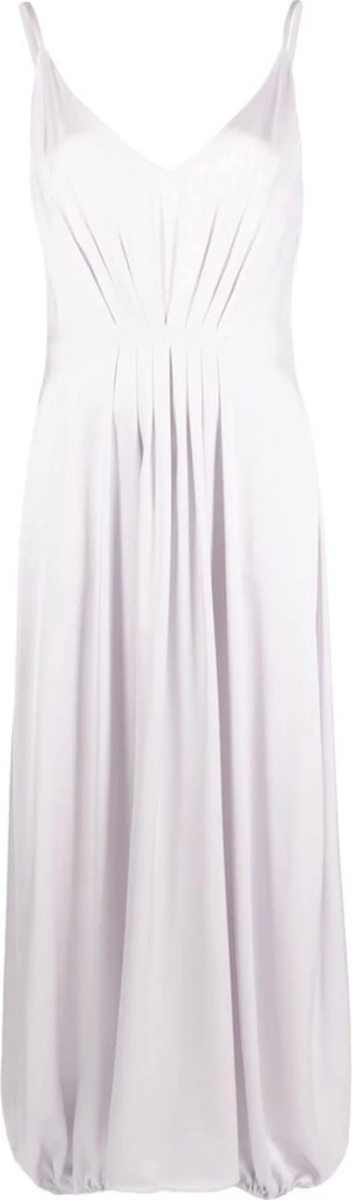 silk V-neck dress