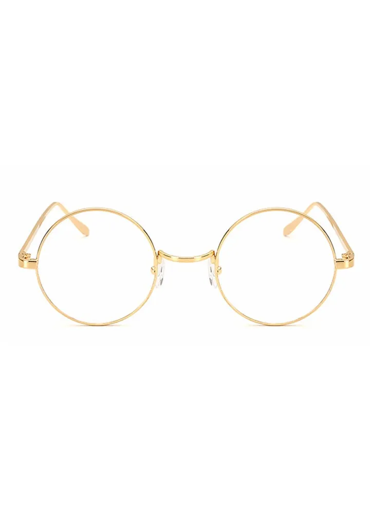 Retro Round Frame Eyeglasses