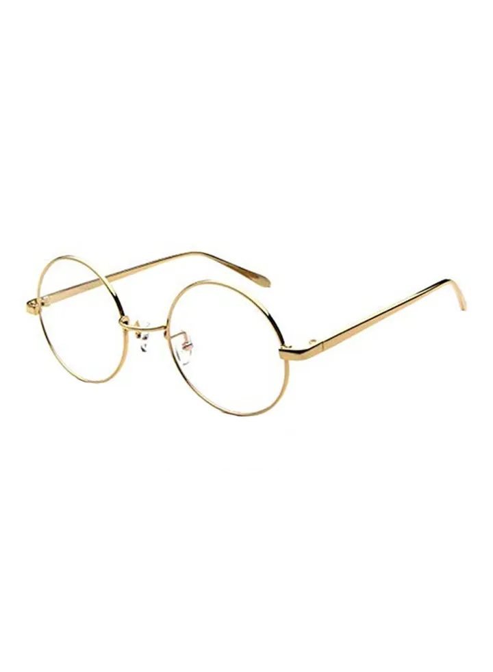 unisex Round Frames Flat Glasses