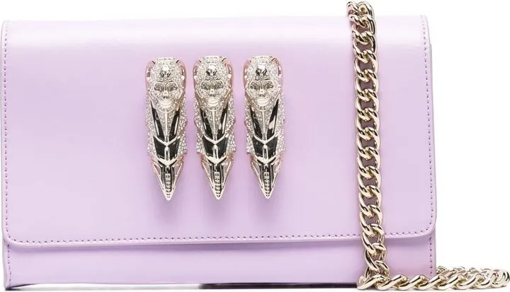 Mirror leather shoulder bag