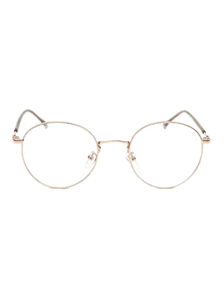 women Oval Metal Medical Glasses
