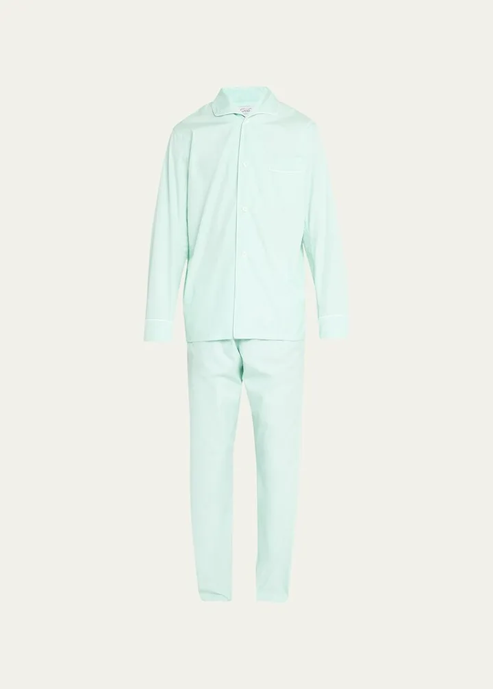 Men's George Cortina Organic Cotton Long Pajama Set