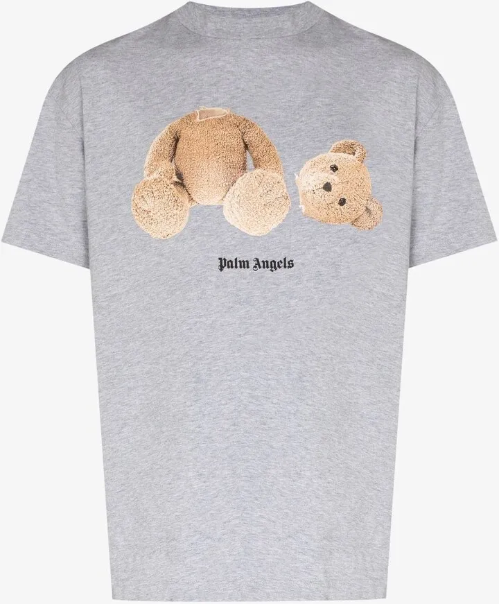 Bear Print Cotton T-Shirt