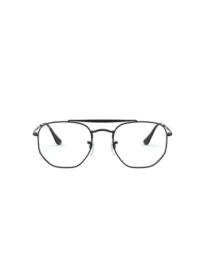 unisex Full Rim Hexagonal Shape Eyeglasses RX3648V - Lens Size: 54mm - Black